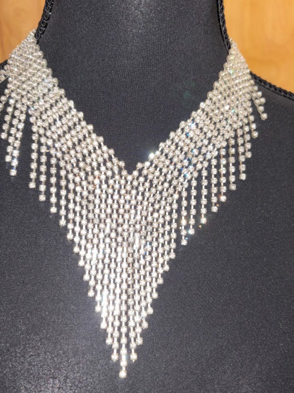 cezanne Rhinestone Jewelry, Two Necklaces and Set of Earnings